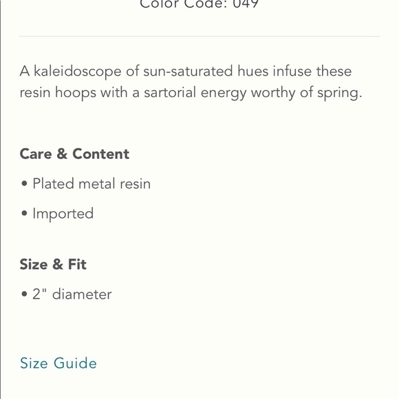 Anthro Florida resin earrings NWT - Picture 4 of 6